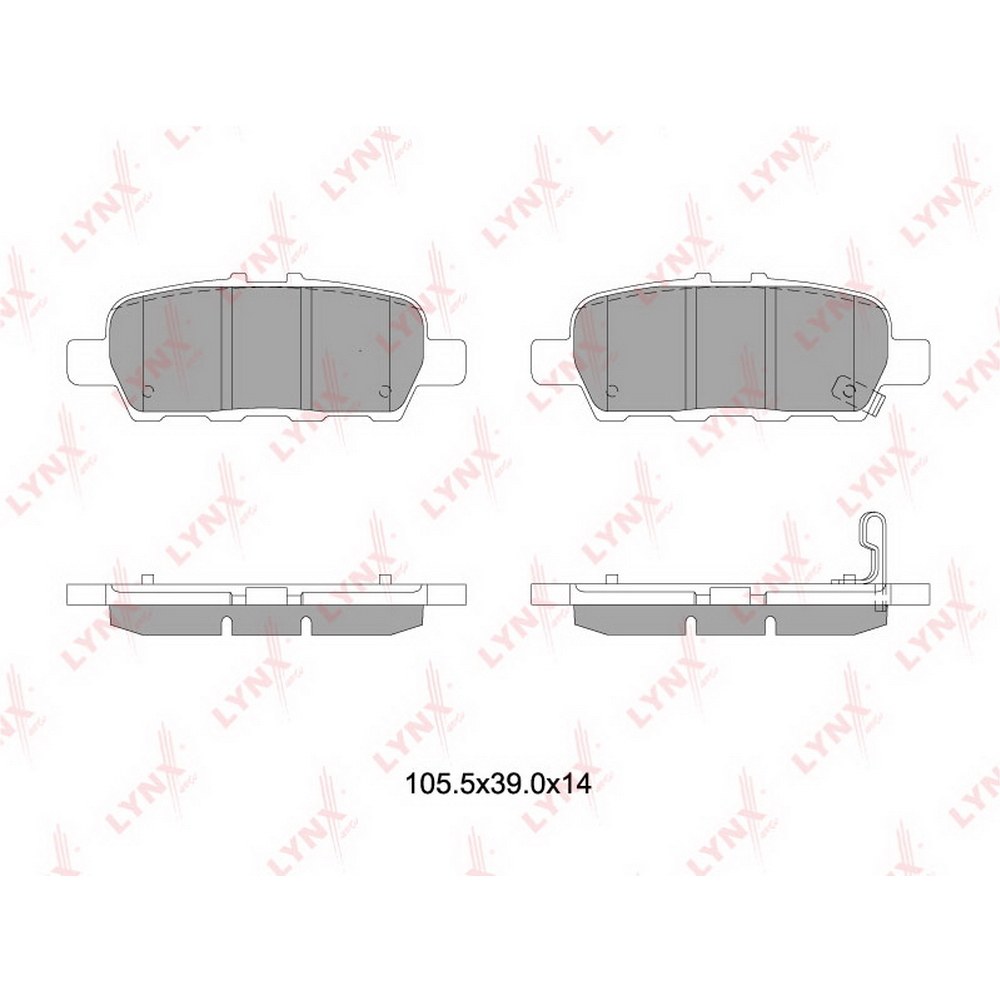 Колодки задние NISSAN/RENAULT/SUZUKI LYNXauto BD-5745