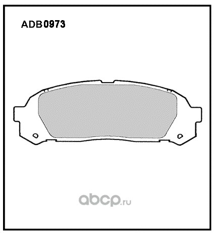 Колодки задние TOYOTA Mark II/Chaser/Cresta ALLIED NIPPON ADB 0973