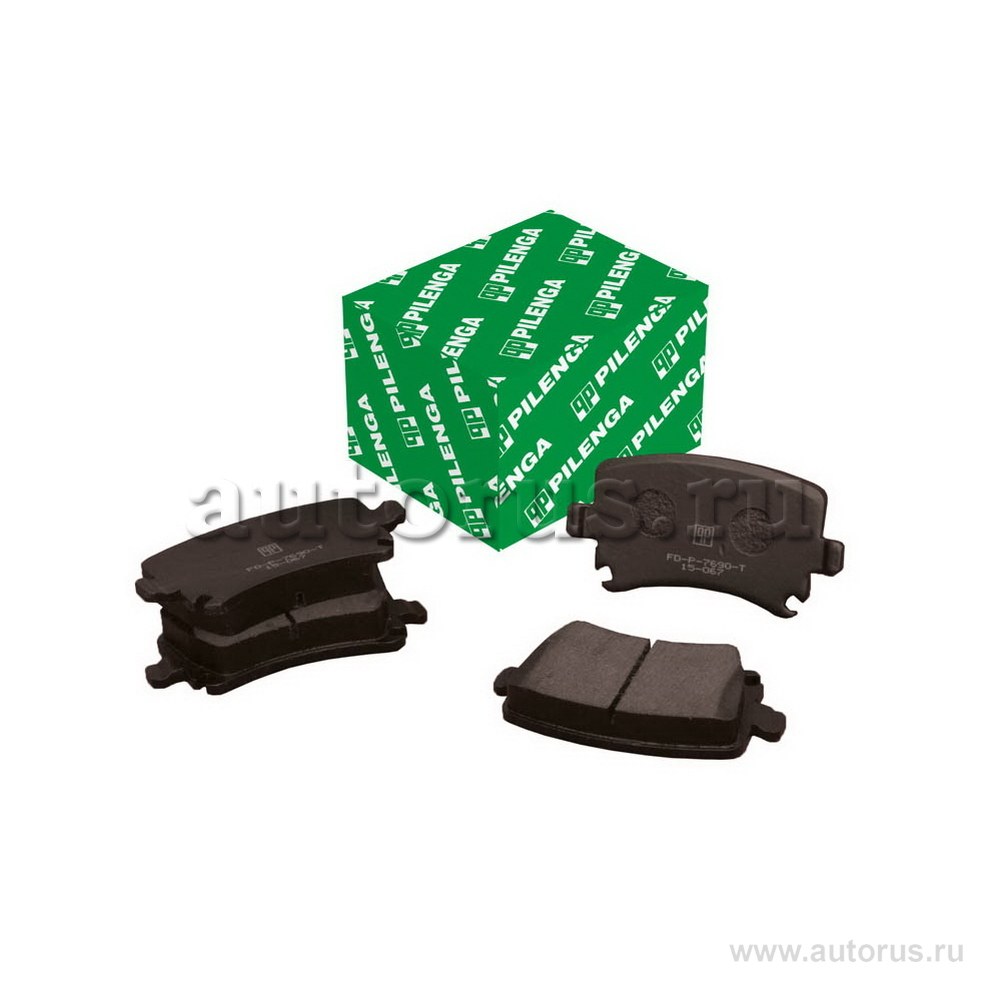 Колодки тормозные дисковые задние, усиленные (Аналог FD-P 3358) для VAG GOLF V-VI, JETTA, PASSAT, TOURAN, CADDY, OCTAV PILENGA FD-P 7690 T