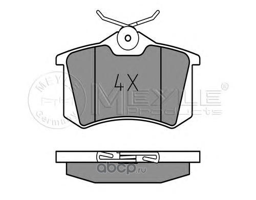 Колодки задние VAG / Renault / Peugeot MEYLE 025 209 6117