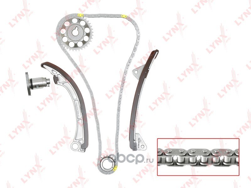 Комплект цепи ГРМ TOYOTA Auris(E15) 1.4 07-12 / Avensis(T22/T25) 1.6 LYNXauto TK-0038