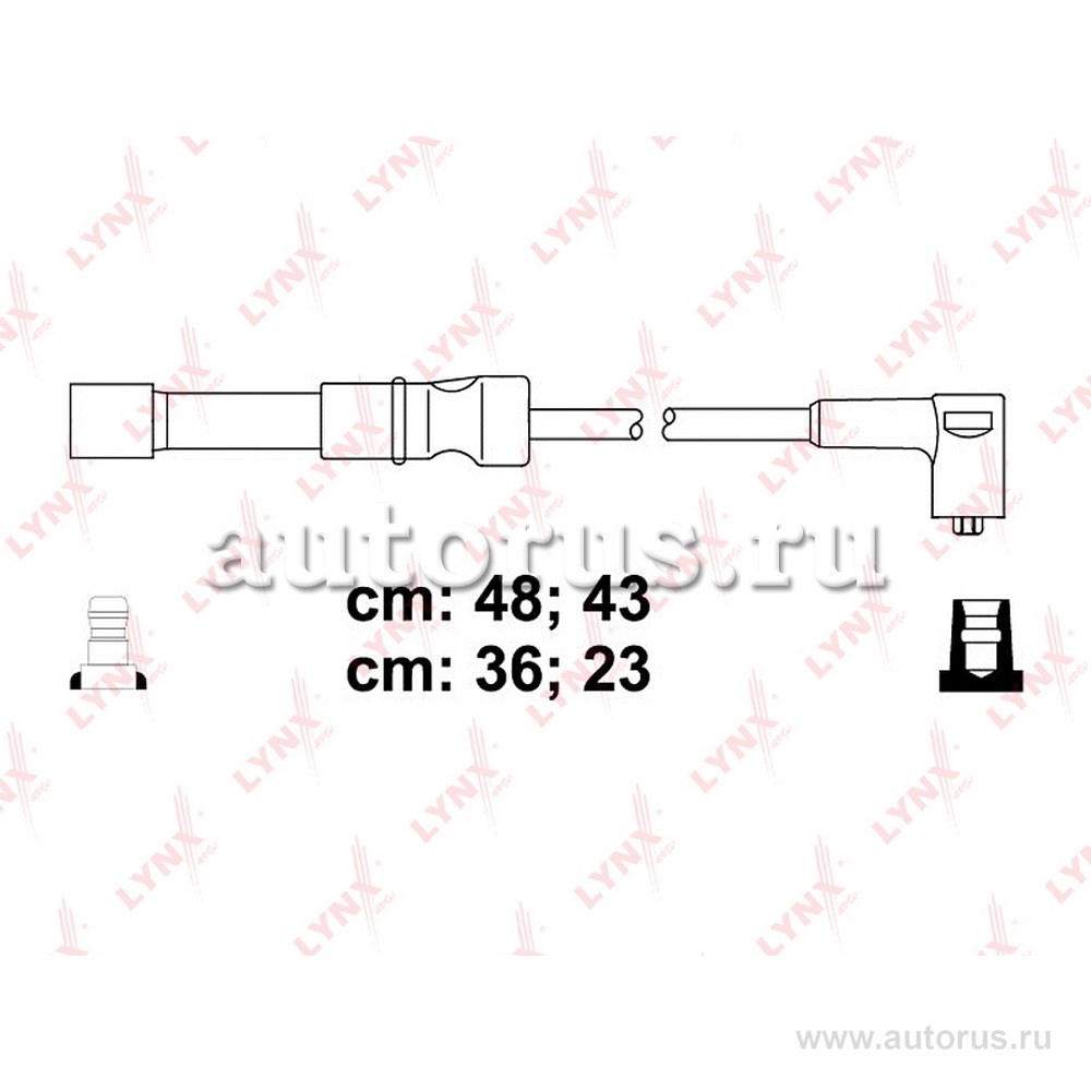 Комплект высоковольтных проводов CHEVROLET Lacetti 1.4/1.6L 05-> LYNXauto SPE1808