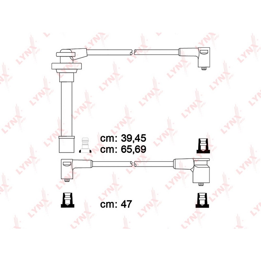 Комплект высоковольтных проводов NISSAN Almera N15/ Primera P11 LYNXauto SPE5712