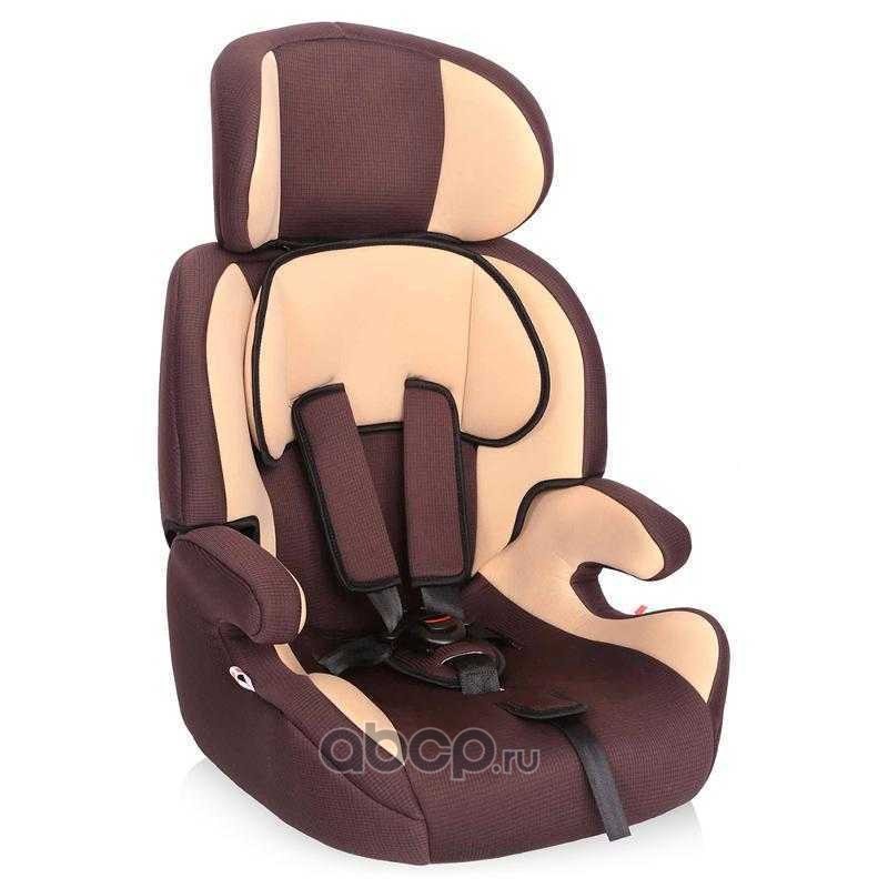 Кресло детское автомобильное группа 1-2-3 от 9 кг. до 36 кг. коричневое ZLATEK FREGAT KRES0484