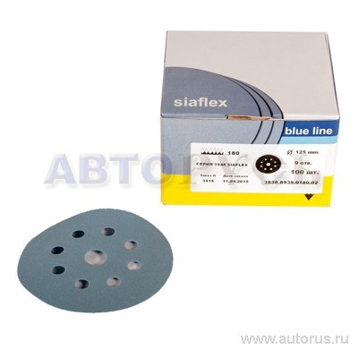 Круг абразивный 125 мм P180 с 9 отверстиями SIA 3838.8939.0180.02