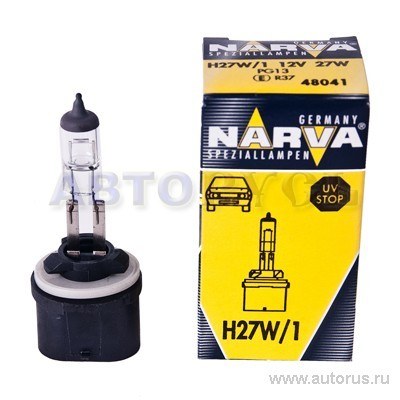 Лампа 12V H27W/1 27W NARVA 1 шт. картон 48041