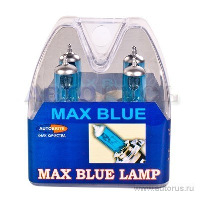 Лампа 12V H4 100/90W AUTOBRITE MAX BLUE 2 шт. DUOBOX H412V10090MB
