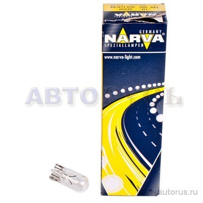 Лампа 12V W5W 5W NARVA Standard 1 шт. картон 17177