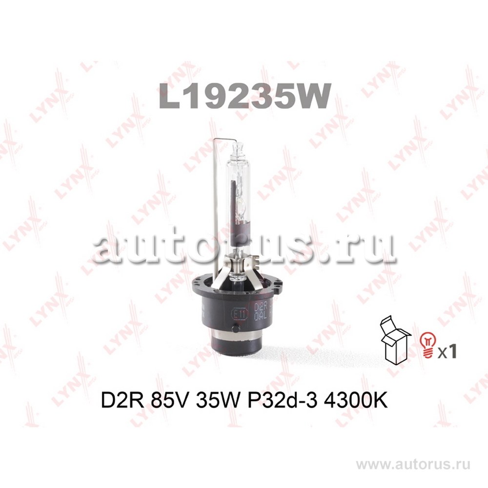 Лампа ксеноновая D2R 4300K LYNXauto 1 шт. L19235W
