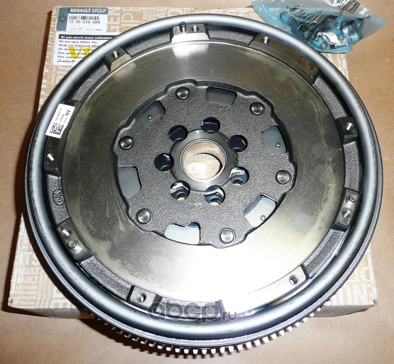 Маховик двухмассовый DACIA DUSTER 15DCI 10- NISSAN QASHQAI 07-, TIIDA RENAULT 1230 039 48R