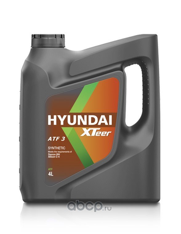 Масло трансмиссионное для АКПП синт. HYUNDAI XTeer ATF III HP, 4 л 1041009