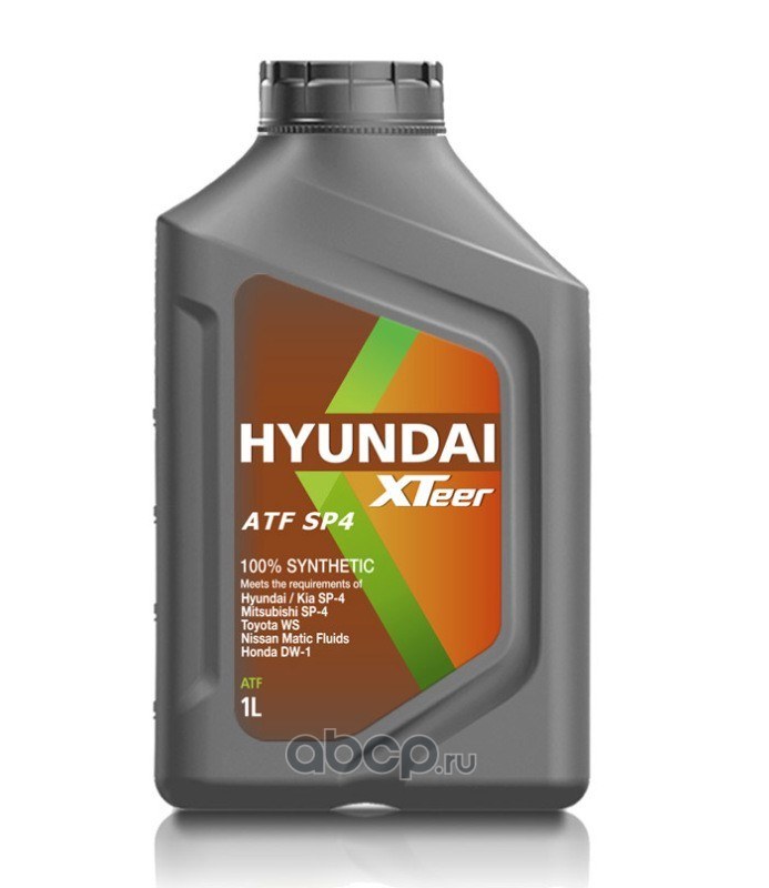 Масло трансмиссионное для АКПП синт. HYUNDAI  XTeer ATF SP4 HP, 1л 1011006