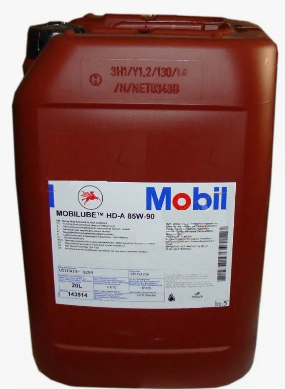 Масло Mobilube HD-A 85W90 (20л) 143914