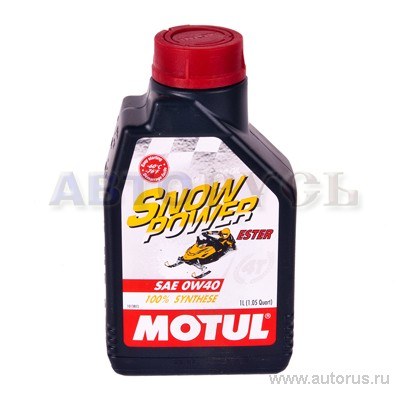 Масло моторное 4T Motul Snowpower 0W40 синтетическое 1 л 105891