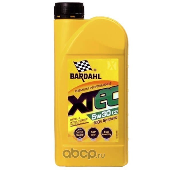 Масло моторное Bardahl XTEC 5W-30 C2 синтетическое 1 л 36531