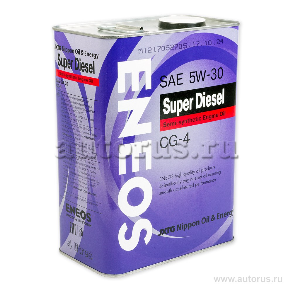 Масло моторное ENEOS CG-4 5W-30 полусинтетическое 4 л oil1333