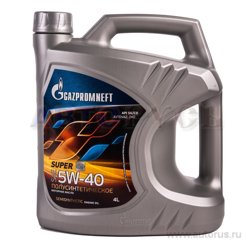 Масло моторное Gazpromneft Super 5W-40 полусинтетическое 4 л 2389901316