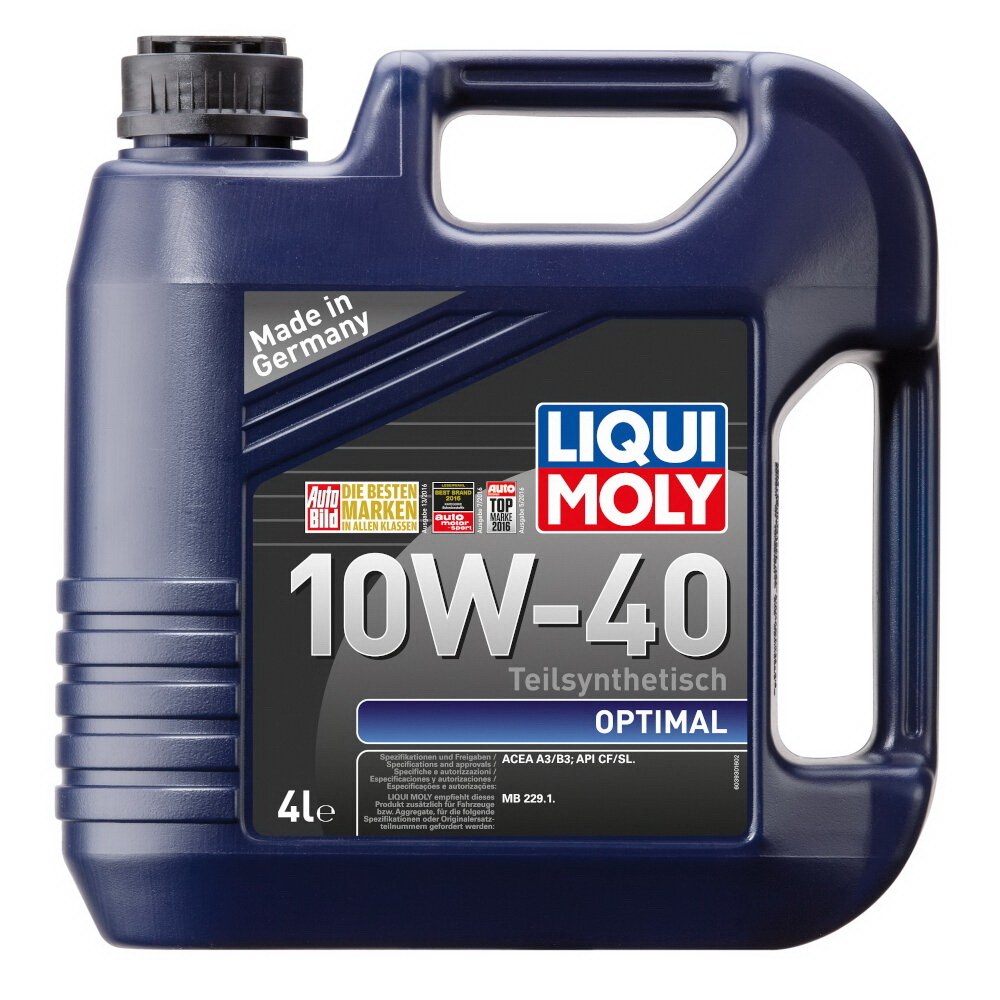 Масло моторное LIQUI MOLY Optimal 10W-40 полусинтетическое 4 л 3930