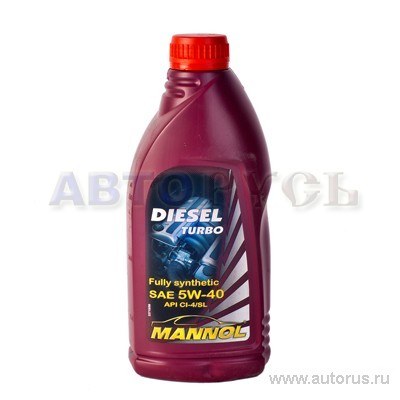 Масло моторное синт. 7904 MANNOL DIESEL TURBO 5W40 1 л. 1010
