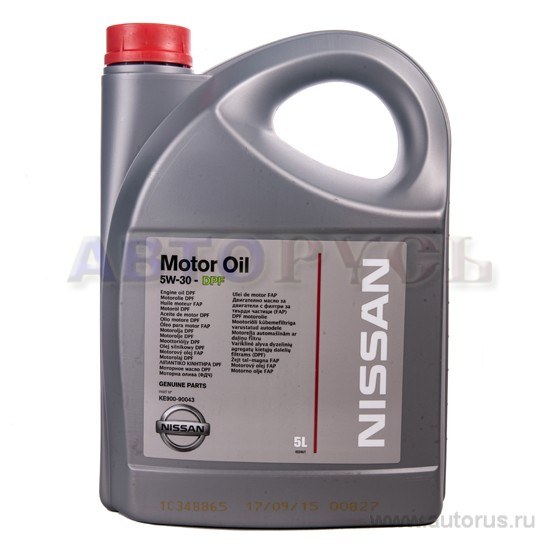 Масло моторное NISSAN DPF 5W-30 синтетическое 5 л KE900-90043R
