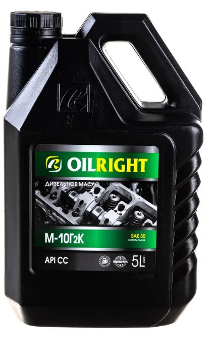Масло моторное OILRIGHT М-10Г2К SAE30 минеральное 5 л 2502
