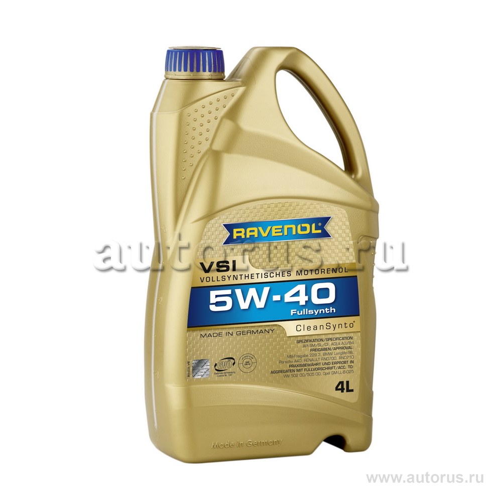 Масло моторное RAVENOL VSI 5W-40 4 л 1111130-004