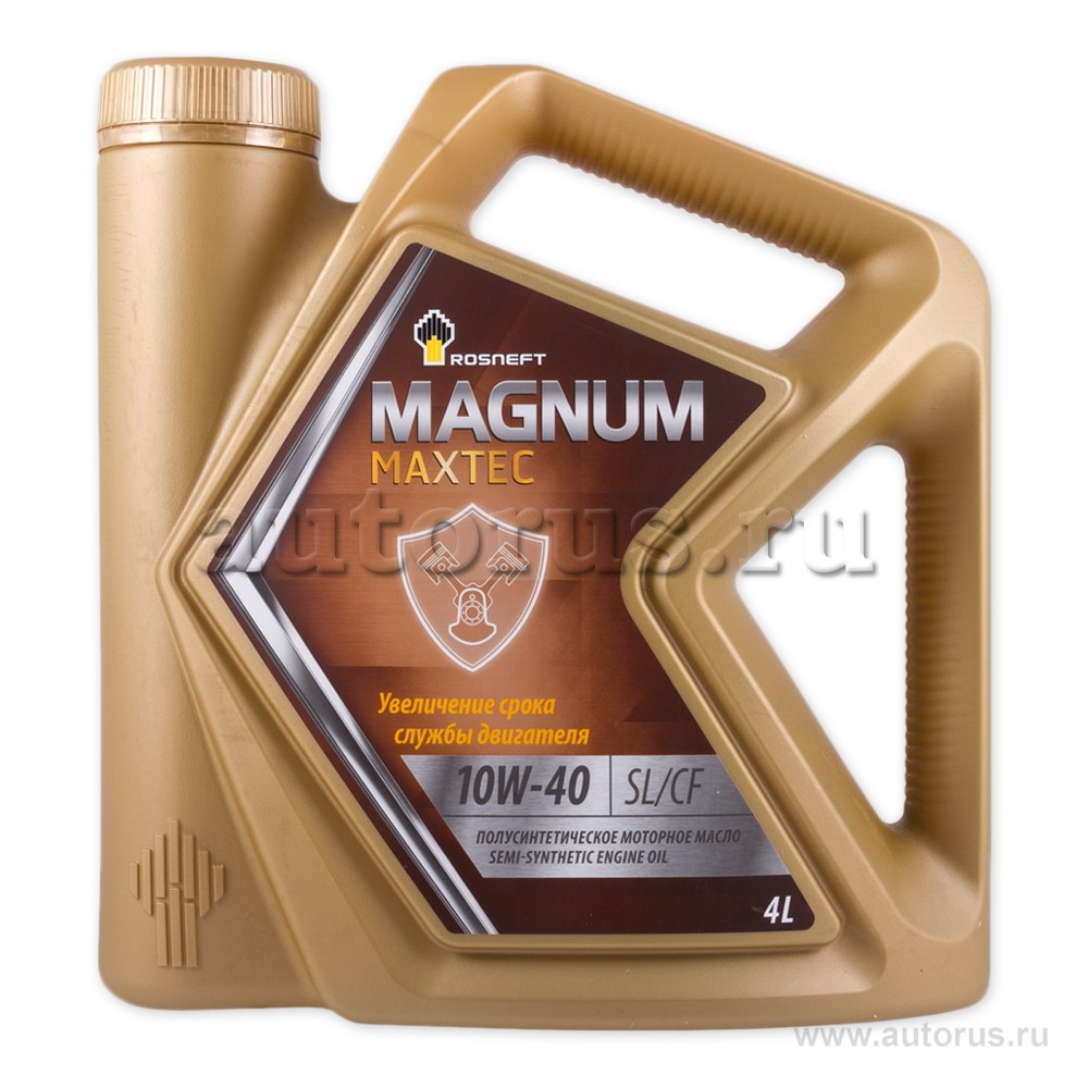 Масло моторное Rosneft Magnum Maxtec 10W-40 полусинтетическое 4 л 40814742
