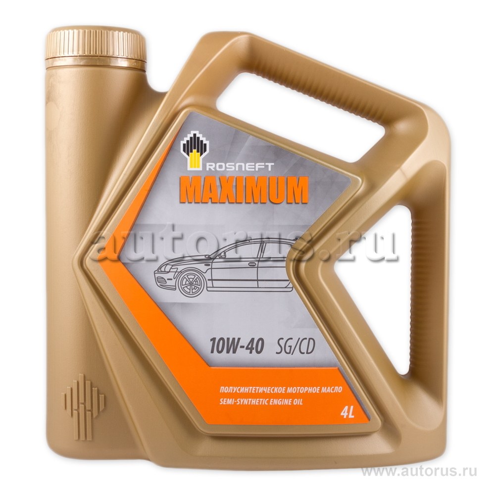 Масло моторное Rosneft Maximum 10W-40 полусинтетическое 4 л 40814342