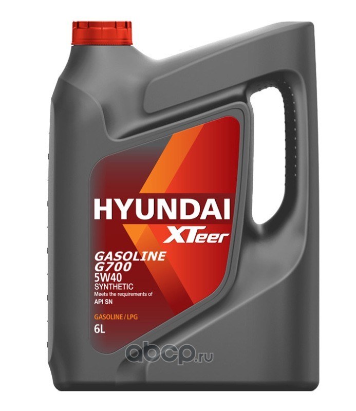 Масло моторное синт. HYUNDAI XTeer G700 SP 5W40, 6 л 1061136