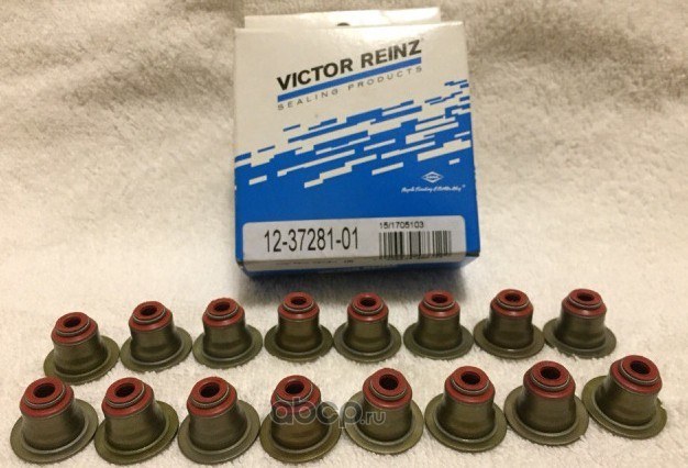 Колпачок маслосъемный (комп. 16шт) BMW E46/E90/E81/E87/E60/E63/E65 1.6/1.8/2.0/4.0/4. VICTOR REINZ 12-37281-01