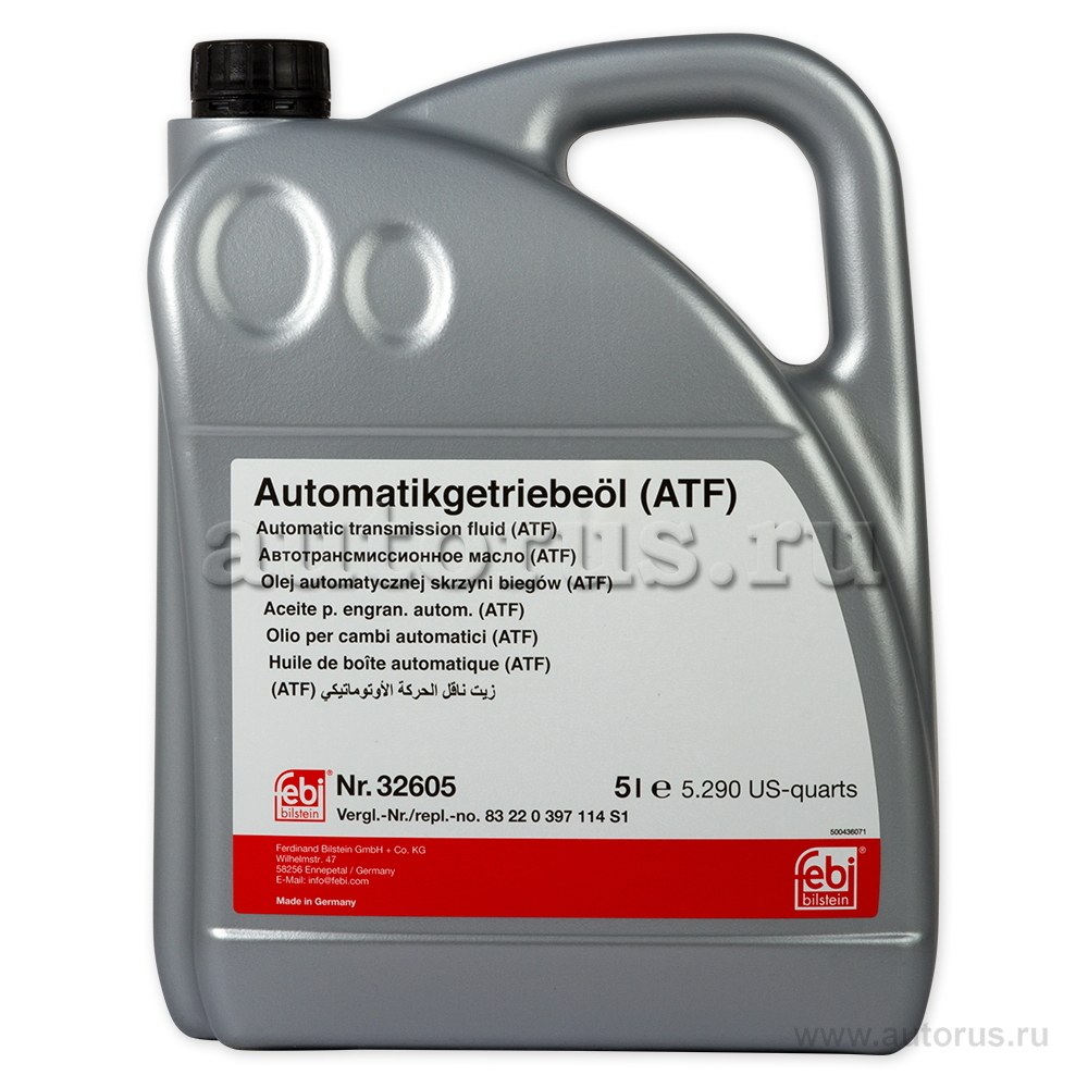 Купить Масло трансмиссионное Febi ATF Dexron VI 5 л 32605 в магазине ...