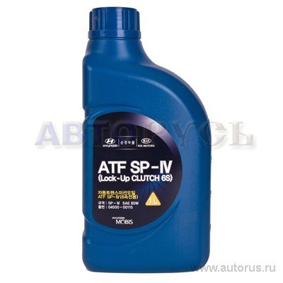 Масло трансмиссионное HYUNDAI/KIA ATF SP-IV 1 л 04500-00115