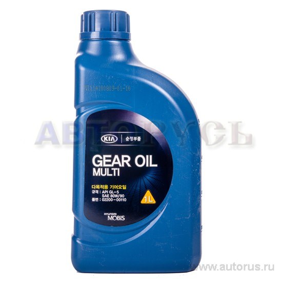 Масло трансмиссионное HYUNDAI/KIA GL-5 80W-90 1 л 02200-00110