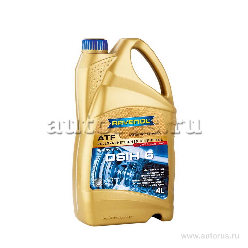 Масло трансмиссионное АКПП RAVENOL ATF DSIH 6 4 л 1211133-004