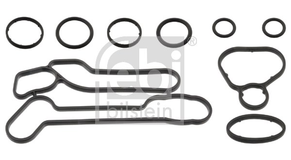 Набор прокладок масляного радиатора, компл 9шт. febiPLUS GM CHEVROLET/FIAT/OPEL/SAAB 1.6-1.8L (03-20) FEBI 101405