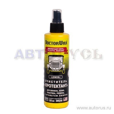 Очиститель пластика винила DW Протектант лимон 236 мл Doctor Wax DW5248