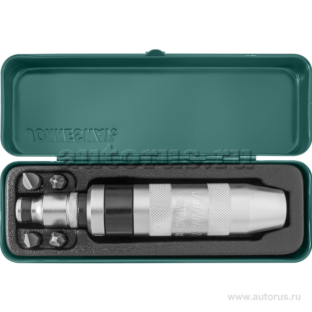 Отвертка ударная с битами PH и SL 5пр JONNESWAY AG010055