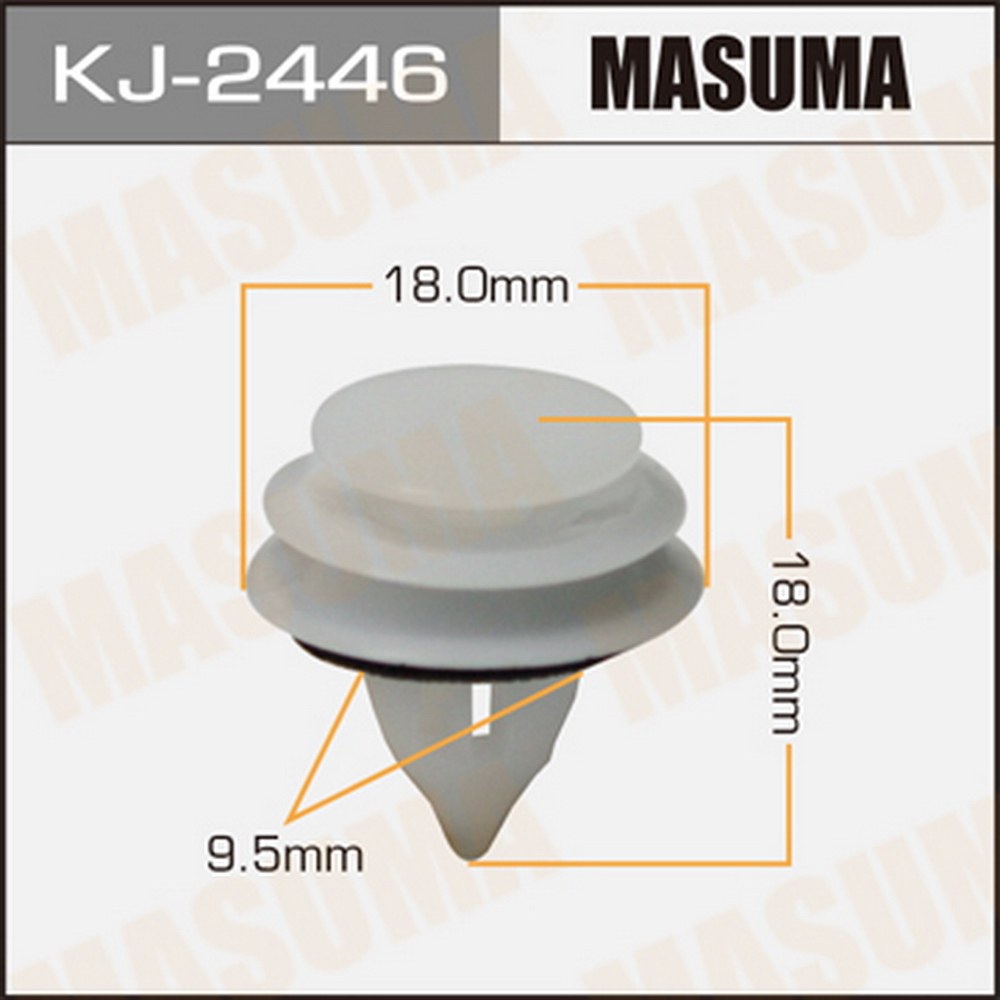 Клипса универс. 2446-KJ [уп.50] MASUMA KJ-2446