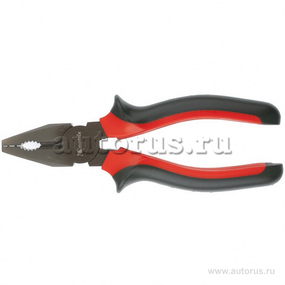 Плоскогубцы Black Nickel, 200 мм, комбинированные, двухкомпонентные рукоятки MATRIX 16983