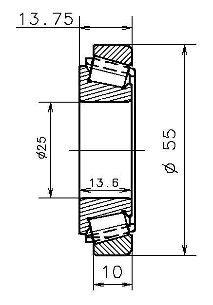 Подшипник коробки передач 25х55х14 для Opel Astra H NTN-SNR EC42192YS02H206