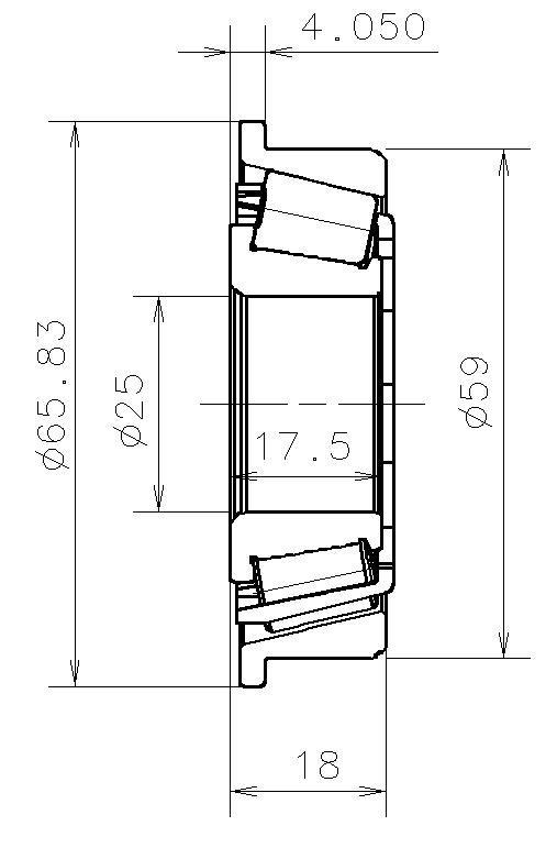 Подшипник МКПП NISSAN/RENAULT /25x59x17,5mm SNR EC.12567.H206