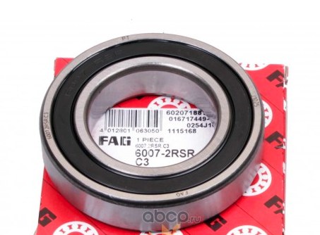 Подшипник полуоси RENAULT Megane III /35x62x14mm FAG 6007.2RSR