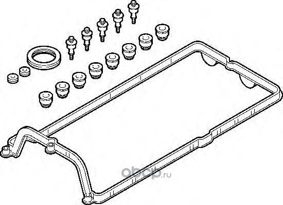 Прокладка клапанной крышки (компл) BMW E60 mot.N62 ELRING 725.330