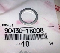 Прокладка пробки поддона КПП/раздаточной коробки TOYOTA 90430-18008