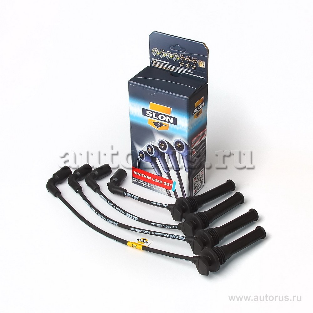 Провод высоковольтный (комплект) DaewooDamas/Labo с двиг.0,8л, тип F8CB/F8CL/F8A (' SLON SLN.022