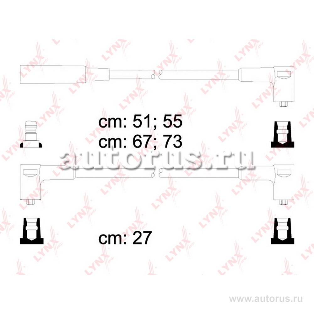 Провода высоковольтные LADA 2108-099 1.3/1.5 8V LYNXauto SPE4609
