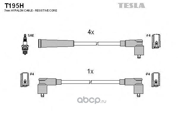 Провода высоковольтные компл. Skoda TESLA T195H