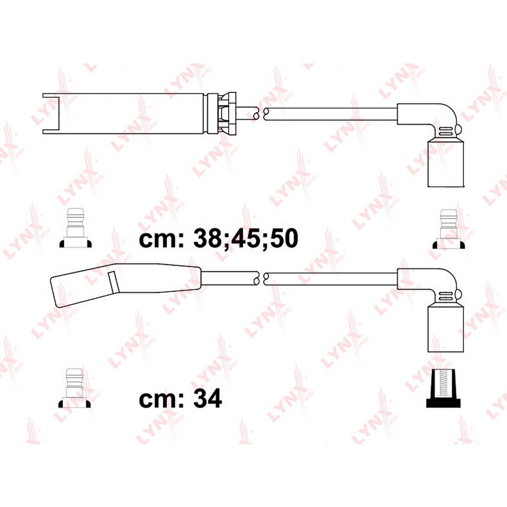 Провода высоковольтные CHEVROLET Lanos ZAZ Chance LYNXauto SPE1803