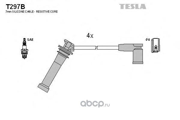Провода высоковольтные MAZDA 6 1.8/2.0/2.3 02-> TESLA T297B
