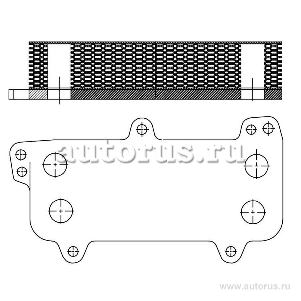 Радиатор масл. для а/м VW Transporter (03-)/Touareg (03-) 2.5D LUZAR LOc 1803